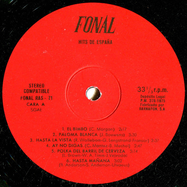 Various : Hits De España (LP, Comp)