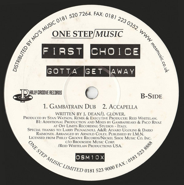 First Choice : Gotta Get Away (12")