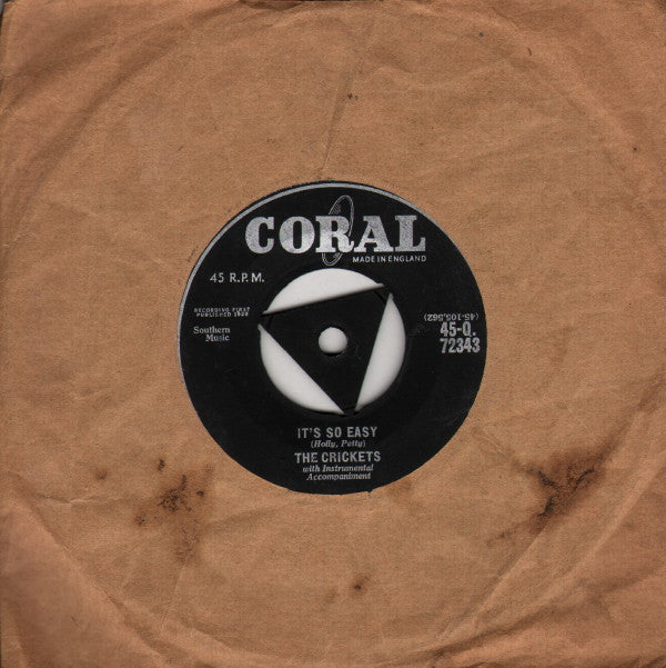 The Crickets (2) : It's So Easy (7", Single)