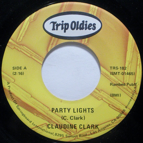 Claudine Clark / Fabian (6) : Party Lights / Tiger (7")