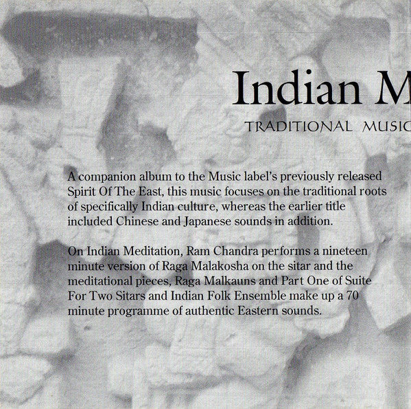 Various : Indian Meditation (Traditional Music From The Far East) (CD, Comp)