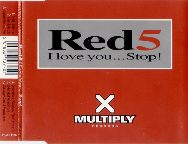 Red 5 : I Love You...Stop! (CD, Single)