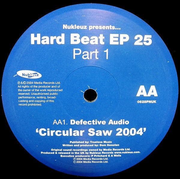 Ali Wilson & Matt Smallwood / Defective Audio : Hard Beat EP 25 Part 1 (12", EP)