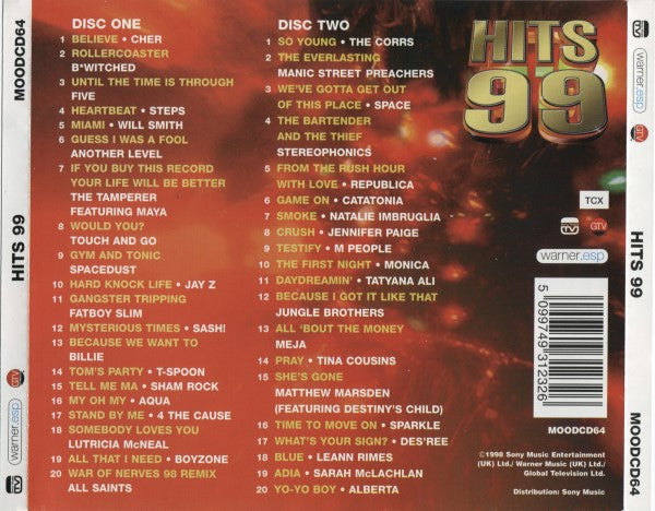 Various : Hits 99 (2xCD, Comp, M/Print)