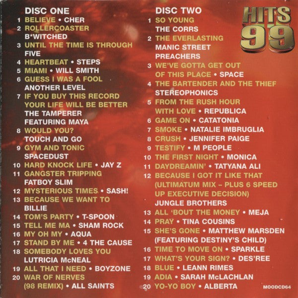 Various : Hits 99 (2xCD, Comp, M/Print)