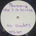 Pandella (2) : She's So Divine / No Doubts (12", W/Lbl)
