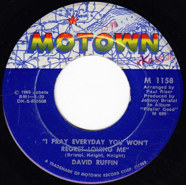 David Ruffin : I'm So Glad I Fell For You (7", Single)