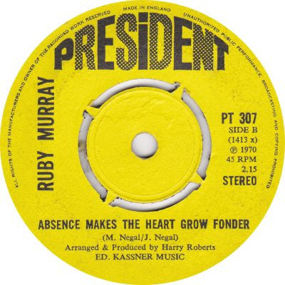 Ruby Murray : Change Your Mind / Absence Makes The Heart Grow Fonder (7", Single)