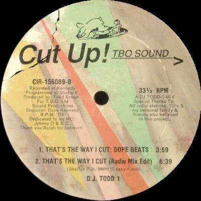 Todd 1 : That's The Way I Cut (12")