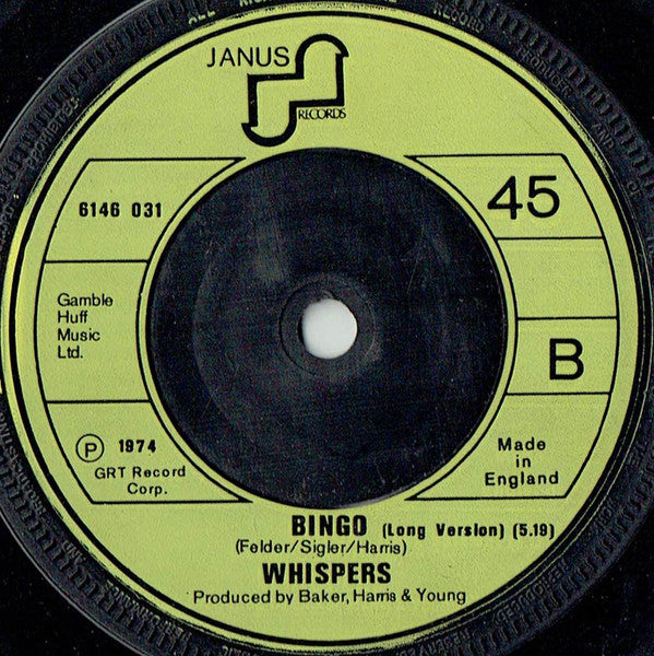The Whispers : Once More With Feeling (7")