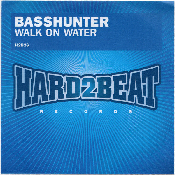 Basshunter : Walk On Water (CDr, Single, Promo)