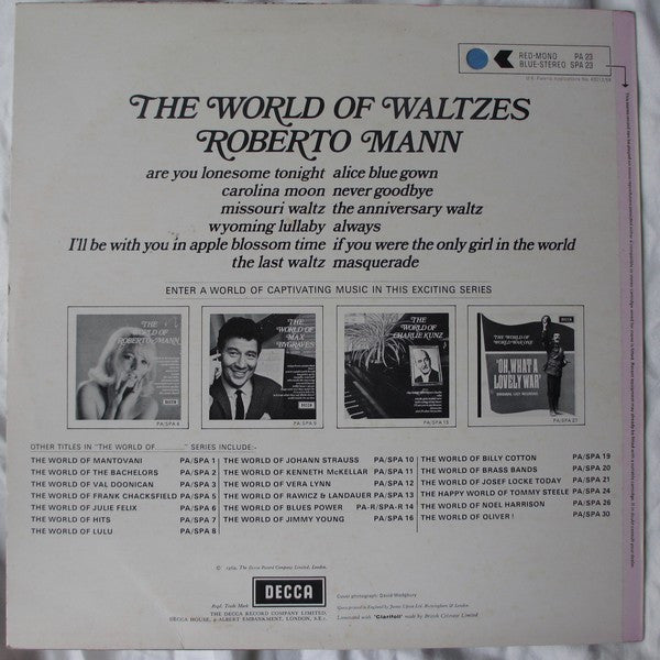 Roberto Mann : The World Of Waltzes (LP)