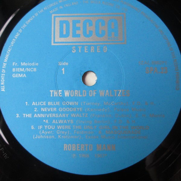 Roberto Mann : The World Of Waltzes (LP)