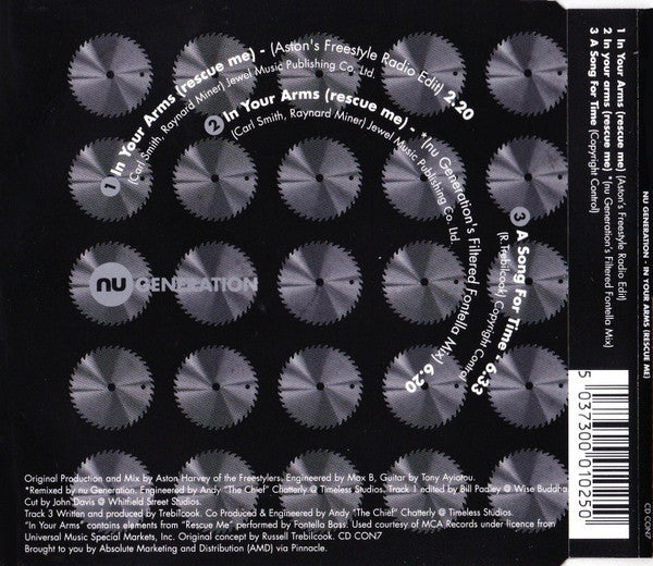 Nu Generation : In Your Arms (Rescue Me) (CD, Single)