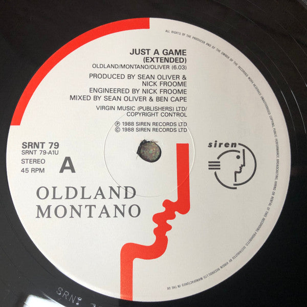 Oldland Montano : Just A Game (12", Single)