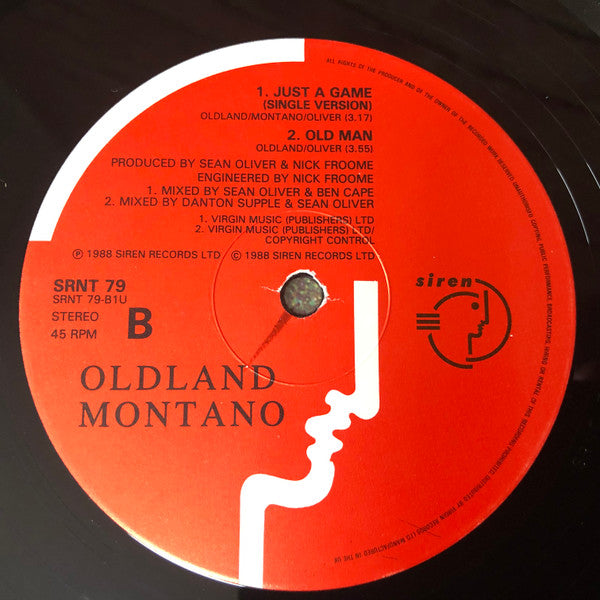 Oldland Montano : Just A Game (12", Single)