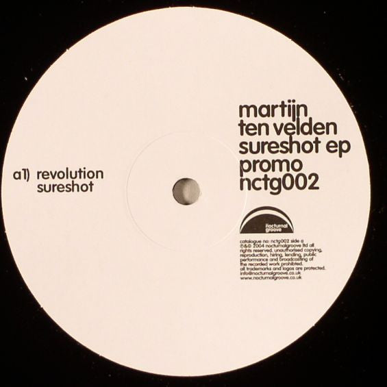 Martijn ten Velden : Sureshot EP (12", EP, Promo)