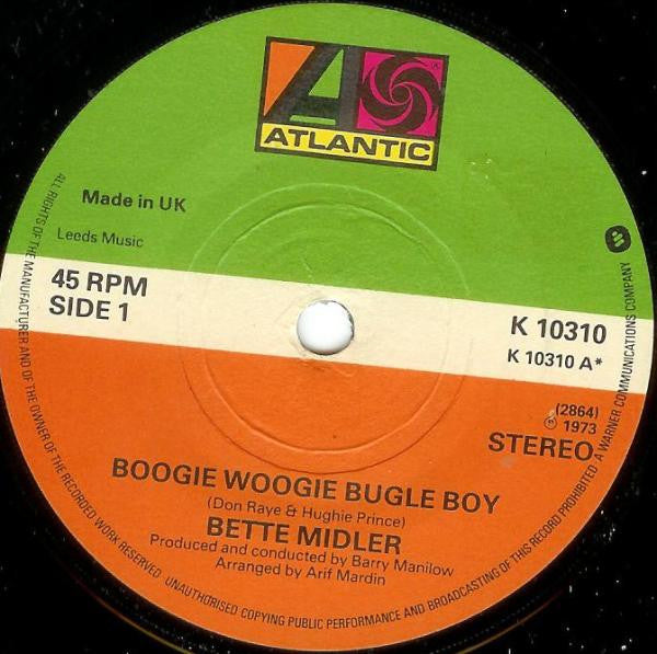 Bette Midler : Boogie Woogie Bugle Boy (7", RE)