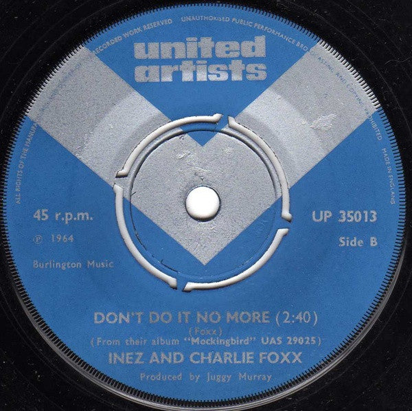 Inez And Charlie Foxx : La De Da I Love You (7", Single)