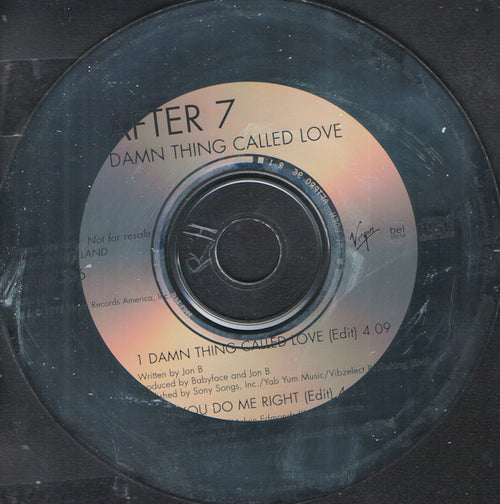 After 7 : Damn Thing Called Love (CD, Single, Promo)