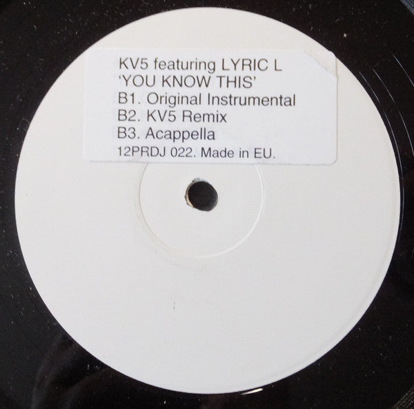 KV5 : You Know This (12", W/Lbl, Sti)
