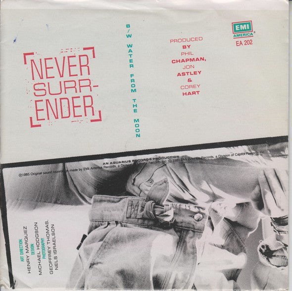Corey Hart : Never Surrender (7", Single, Pos)