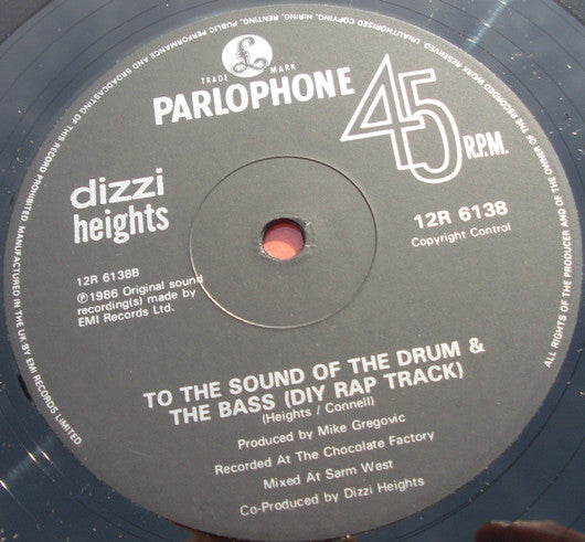 Dizzi Heights : To The Sound Of The Drum & The Bass (12", Single)