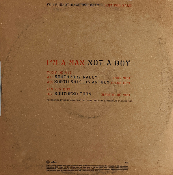 North And South : I'm A Man Not A Boy (12", Promo)