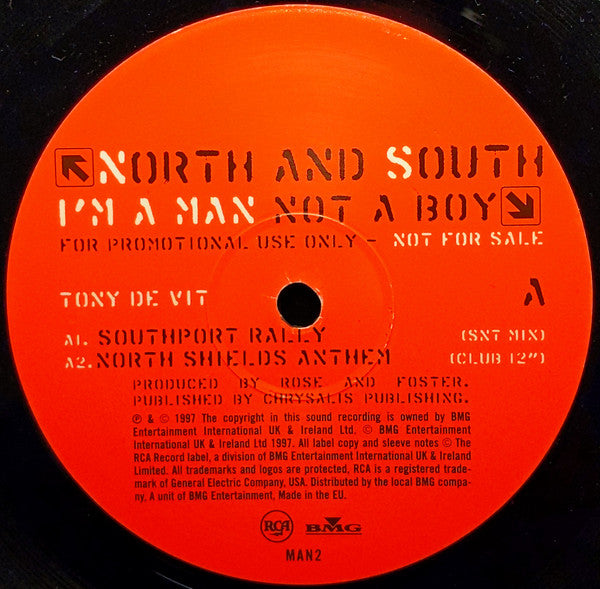 North And South : I'm A Man Not A Boy (12", Promo)