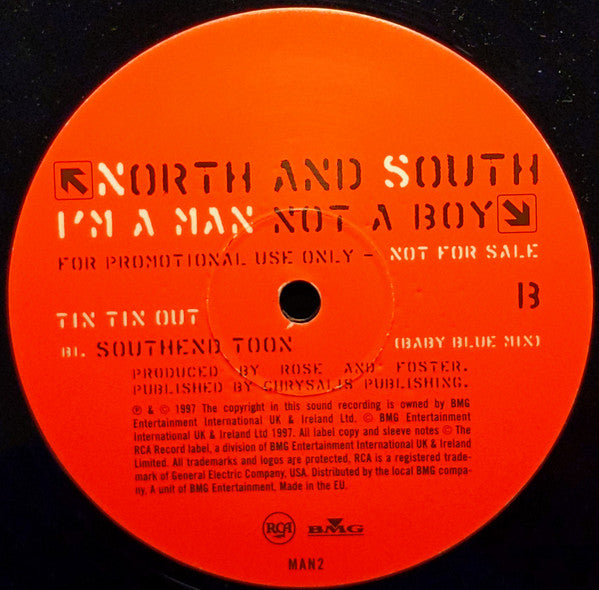 North And South : I'm A Man Not A Boy (12", Promo)