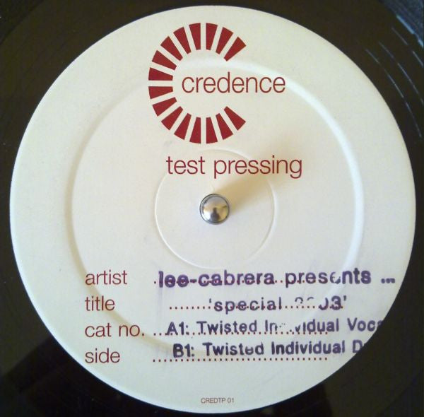 Lee-Cabrera : Special 2003 (12", TP)