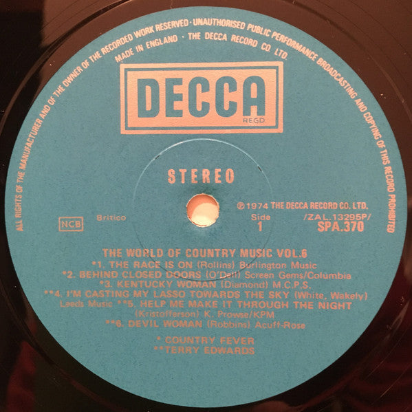 Various : The World Of Country Music Vol. 6 (LP, Album)