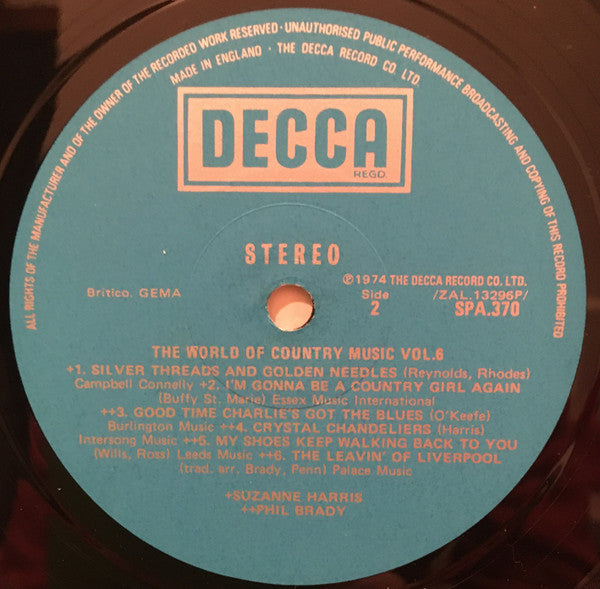 Various : The World Of Country Music Vol. 6 (LP, Album)