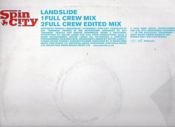 Spin City (2) : Landslide (12", Promo)