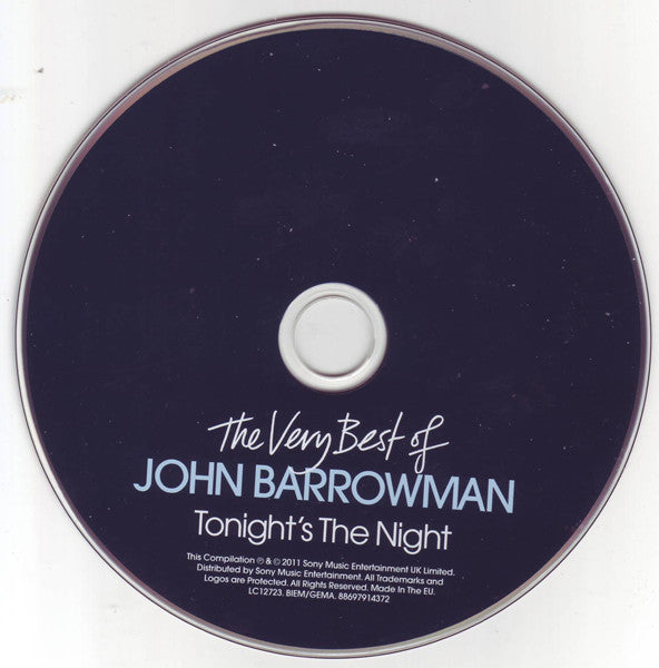 John Barrowman : Tonight's The Night: The Very Best Of (CD, Comp)