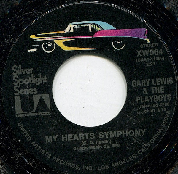 Gary Lewis & The Playboys : This Diamond Ring / My Hearts Symphony (7", Single, RE)