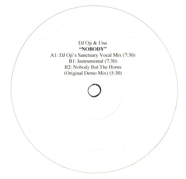 DJ Oji & Una : Nobody (12", W/Lbl, Sti)
