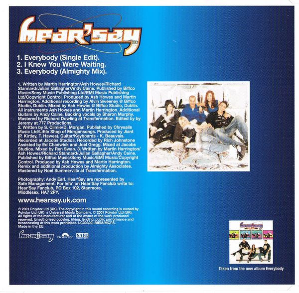 Hear'Say : Everybody (CD, Single)