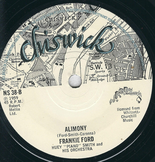 Frankie Ford With Huey "Piano" Smith And His Orchestra* : Sea Cruise (7", Single)