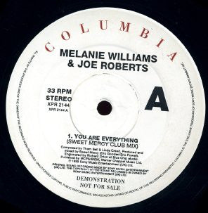 Melanie Williams & Joe Roberts : You Are Everything (12", Promo)