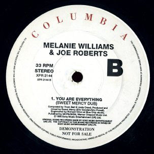 Melanie Williams & Joe Roberts : You Are Everything (12", Promo)