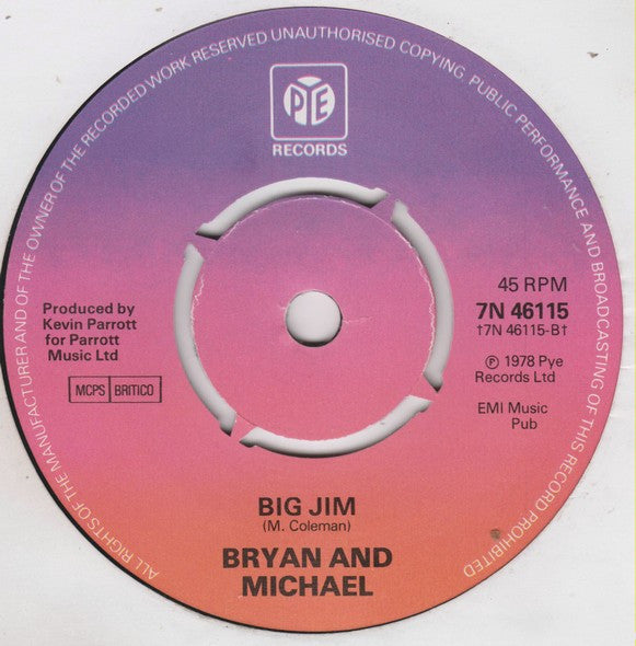 Brian & Michael : Evensong (7", Single)