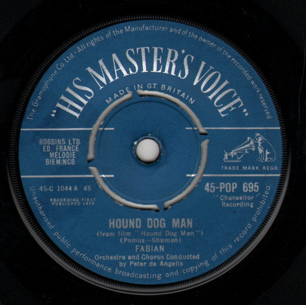 Fabian (6) : Hound Dog Man (7", Single)