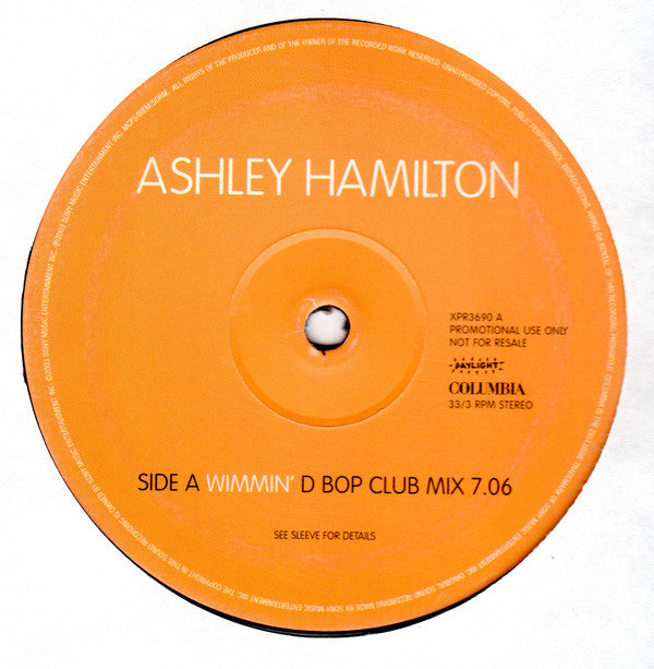 Ashley Hamilton : Wimmin' (12", Promo)