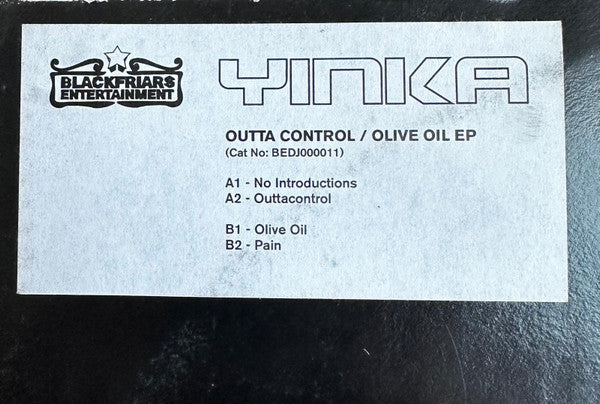 Yinka (10) : Outta Control / Olive Oil EP (12", EP, W/Lbl, Sti)