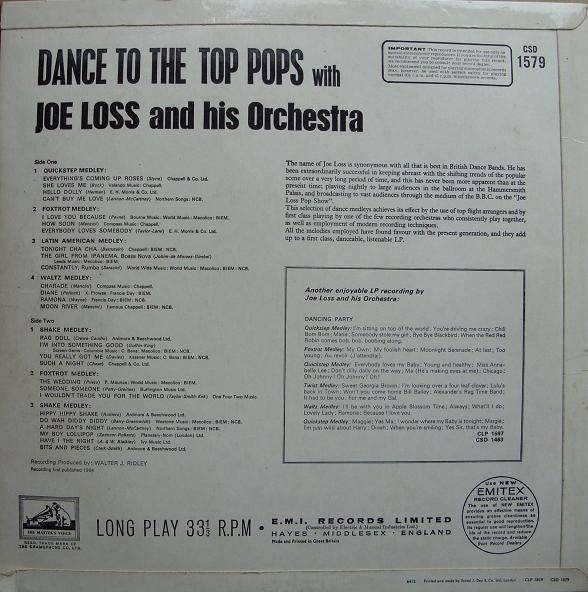 Joe Loss & His Orchestra : Dance To The Top Pops (LP, Album)