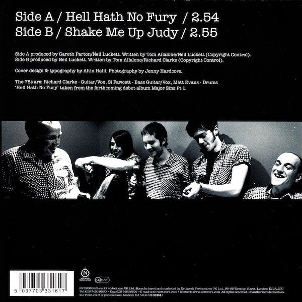 Tom Allalone & The 78s : Hell Hath No Fury (7")