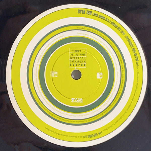 Sylk 130 : Last Night A DJ Saved My Life (12", Promo)