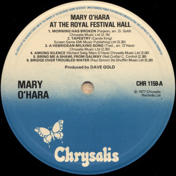 Mary O'Hara : Mary O'Hara At The Royal Festival Hall (LP)