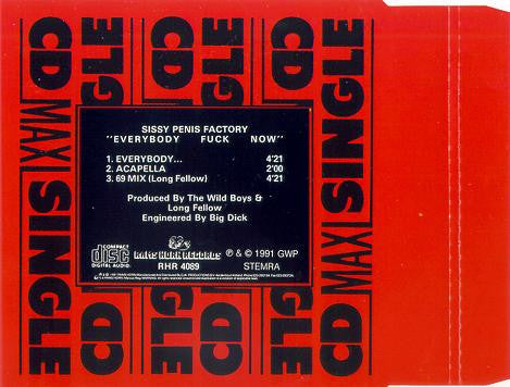 Sissy Penis Factory : Everybody Fuck Now (CD, Maxi)